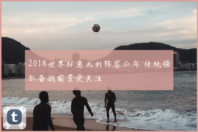 2018世界杯意大利阵容公布 传统强队备战前景受关注