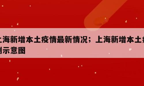 上海新增本土疫情最新情况；上海新增本土病例示意图