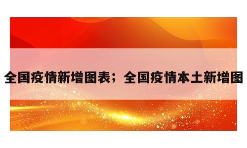 全国疫情新增图表；全国疫情本土新增图