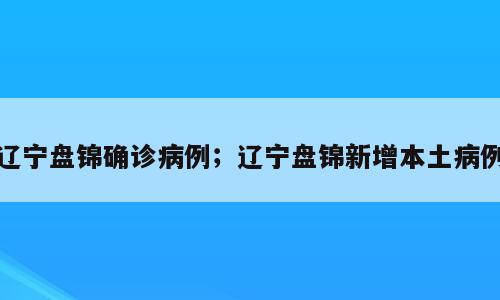 辽宁盘锦确诊病例；辽宁盘锦新增本土病例