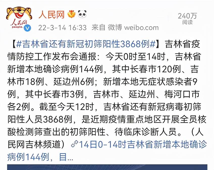 四平无本土新增病例多少(四平有新型冠状病毒疑似病例吗)